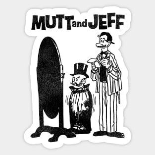 Mutt and Jeff Sticker